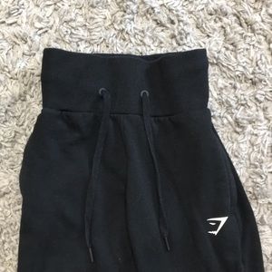 S Gymshark Black High Waisted Joggers
